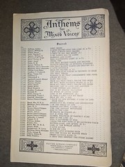 1927 « Anthems For Mixed Voices » Vintage Choir Sheet Music