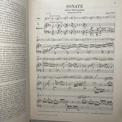 BEETHOVEN Sheet Music Score Sonaten Klavier Violine Piano & Violin BAND I VERLAG