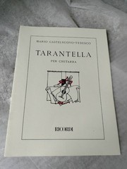 Mario C. Tedesco, Tarantella, Classical Guitar Sheet Music