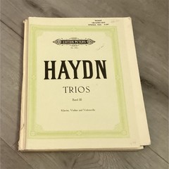 Edition Peters Haydn Trios Band III Sheet Music for Piano, Violin, and Cello