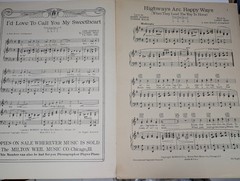 1927 Highways Are Happy Ways Sheet Music Larry Shay Milton Weil Chicago Uke Vtg
