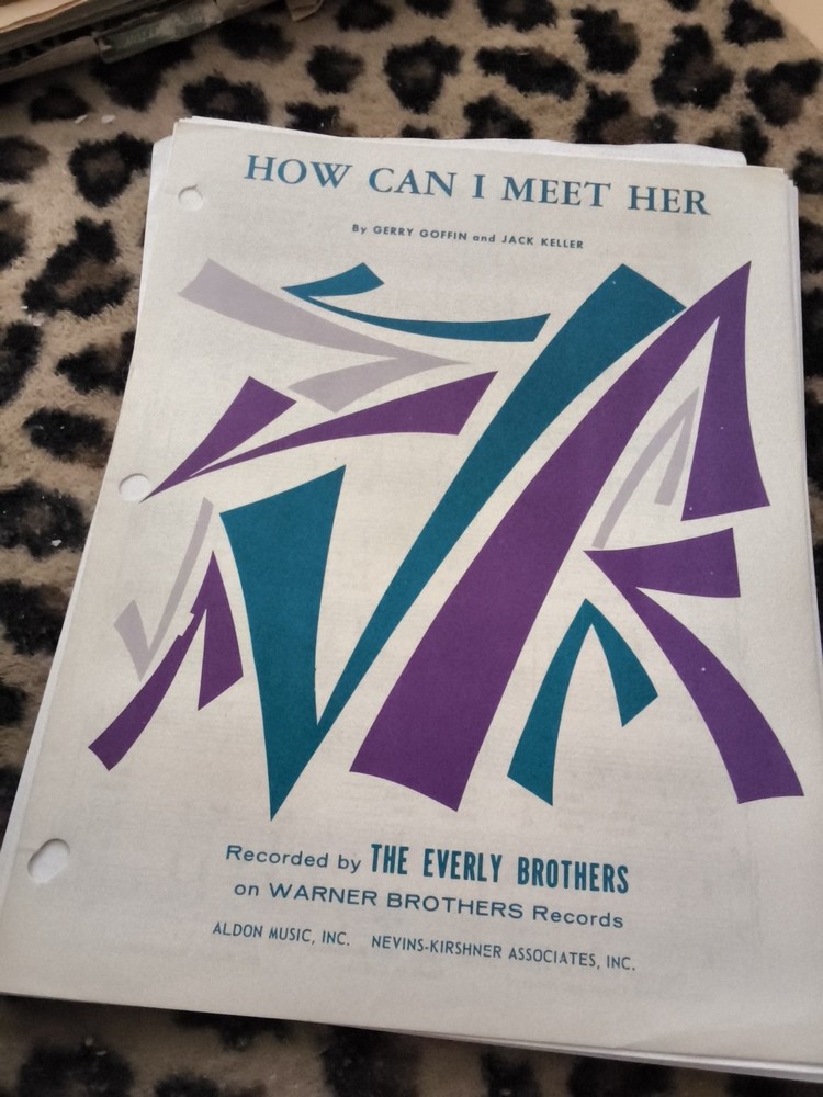 The image shows vintage sheet music for the song « How Can I Meet Her » by…