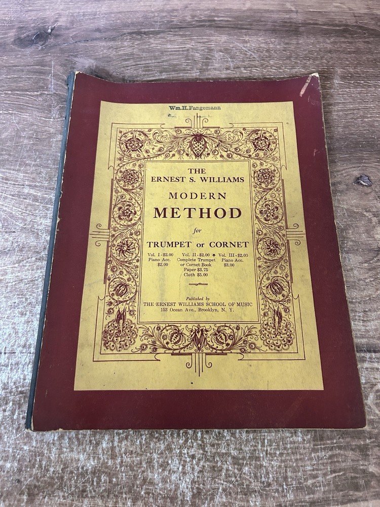 vintage, The Earnest S Williams Modern Method for Trumpet or Coronet, Vol 3