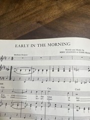 VANITY FAIRE ‘Early In The Morning’ Sheet Music 1969 Vintage