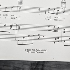 Richard Marx Right Here Waiting Sheet Music 1989 Pop Rock Piano Vocal Guitar