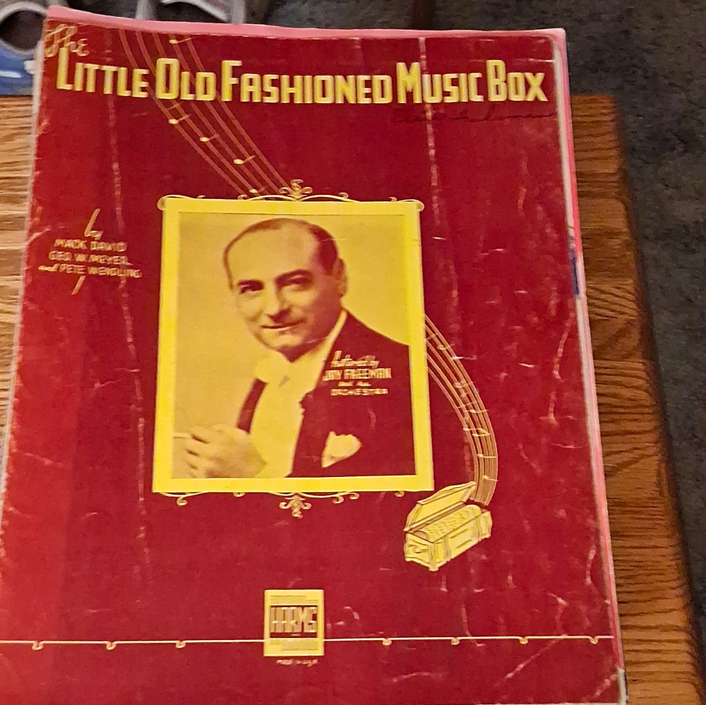 Harms The Little Old Fashioned Music Box Sheet Music Piano Voice Solo 412