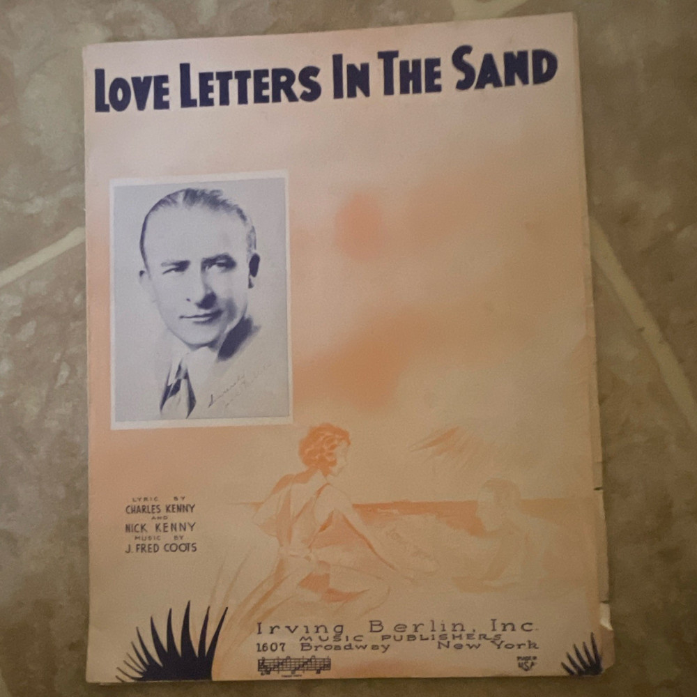 Love Letters In The Sand Sheet Music Songbook Irving Berlin Inc. Publisher