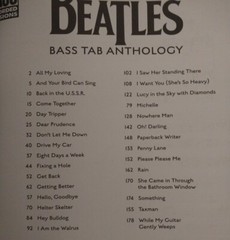 BEATLES BASS GUITAR TAB / BASS TABLATURE / **BRAND NEW** / BASS ANTHOLOGY