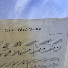 Blue Bird Waltz Simplified Accordion Sheet Music Hawkins 1947 AMPCO Ed. 1204