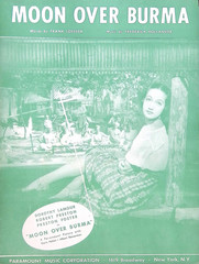 Moon Over Burma Sheet Music Dorothy Lamour 1940 Film Title Song Frank Loesser