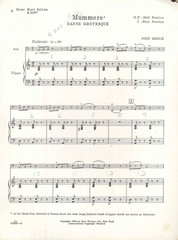 Vintage Mummers String Bass Solo Sheet Music Piano 1939 Merle Danse Grotesque