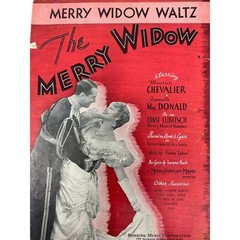 Merry Widow Waltz Sheet Music Lorenz Hart Franz Lehar Jeanette MacDonald