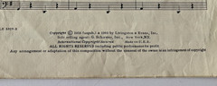 1959 & 1960 Bonanza Theme Song from Television Production Sheet Music