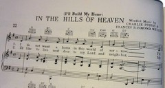 Album of Favorite Gospel Songs No. 1 Book of Piano & Guitar Sheet Music 1959