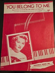 You Belong to Me – King, Stewart & Price – Sheet Music 1952