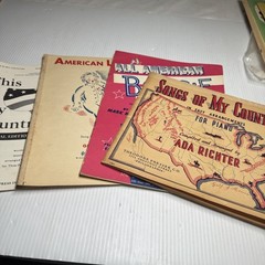 Lot of 4 Vintage Americana Songbooks And Sheet Music USA 250th