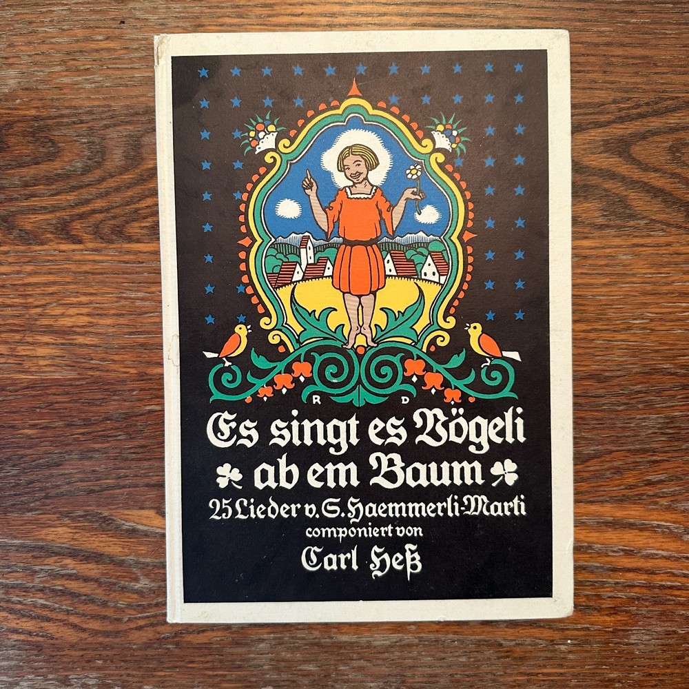 Es Singt es Bogeli ab em Baum 1958 Hardcover German Songbook VG