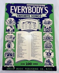 Everybody’s Favorite Songs Amsco Vintage Songbook Over 200 Songs Music