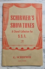 SCHIRMER&rsquo;S Showtunes Choral Collection For S.S.A. RARE BOOKLET 30s 40s