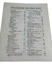 Pomp And Circumstance Elgar Military March No 1 1901 Vtg Sheet Music
