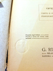 Antique Sheet Music Book D.F.S. Auber: Fra Diavolo Piano G. Ricordi & C. Italy
