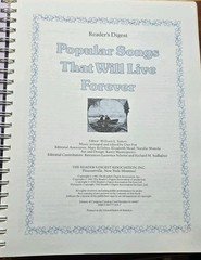 Reader&rsquo;s Digest Popular Songs That Will Live Forever Hardcover Spiral Songbook