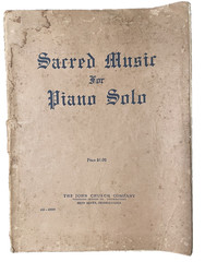 Sacred Music for Piano Solo Song Book 1924 John Church Co. Theo Presser Antique