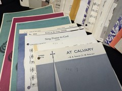 Vintage Lot of Religious Choral SATB Sheet Music 1950s-1980s w/ Storage Folder