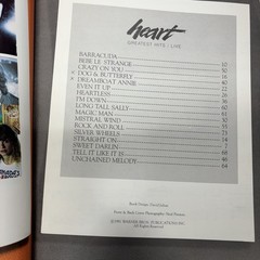 1981 HEART: GREATEST HITS / LIVE SONGBOOK Sheet Music Chords Tablature Vint_020