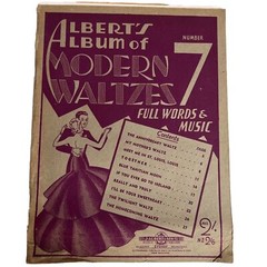 Alberts Album of 14 Modern Waltzes No 4 &7 Circa 1935-1941 Sheet Music x 2