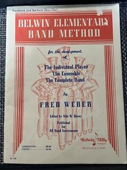 Vintage Belwin Elementary Band Method TROMBONE & BARITONE Book 1945 Antique