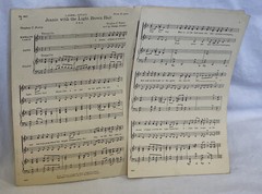 Jeanie With The Light Brown Hair Sheet Music 1932 C.C. Birchard & Co. by Foster