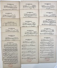 1871 1st Edition Orchestra Score & 15 Parts SCHLUMMERLIED Constantin Burgel HARP