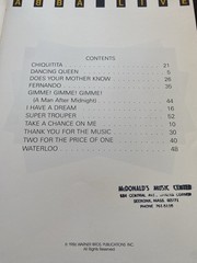 Abba Live Guitar Voice Song Book Sheet Music Chords Lyrics Clef Notation