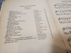 1928 Piano Voluntaries Theodore Presser Co Sheet Book Music