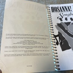 Hosanna Music! Songbook 9 Spiral-Bound Praise & Worship Songs Christian RARE OOP