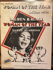 Woman of the Year Vocal Selections Kander Ebb Lauren Bacall Broadway Rare