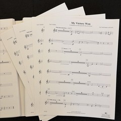 My Victory Won Todd Stalter Concert Band Complete Set Score Parts Grade 3.5