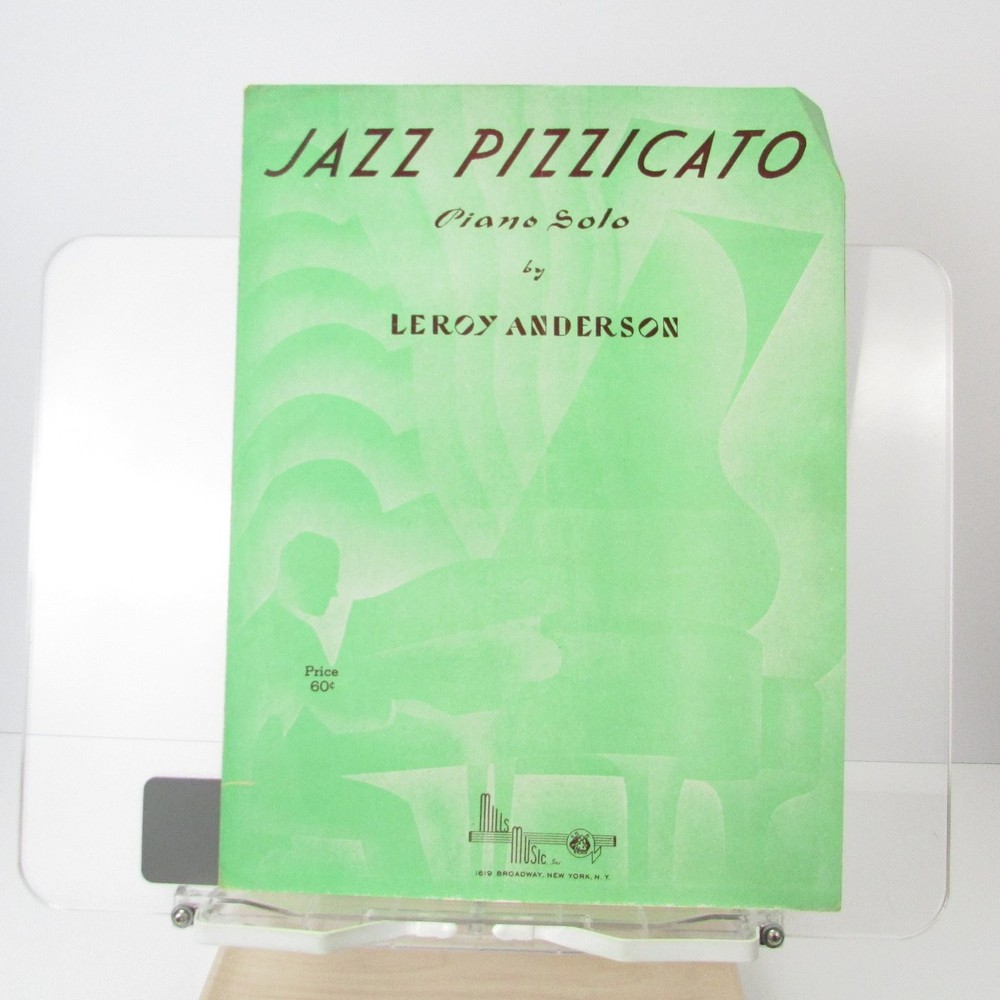 Jazz Pizzicato Sheet Music Piano Solo by Leroy Anderson Mills Music 1948