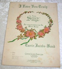 Antique 1923 I Love You Truly Cello Piano Violin Boston Duet Sheet Music