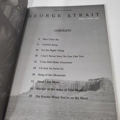 Blue Clear Sky George Strait Piano Vocal Guitar Songbook Sheet Music Hal Leonard
