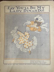 Say You’ll Be My Lady , Dinahdo Antique Sheet Music WW1 Era 1901 Large Format