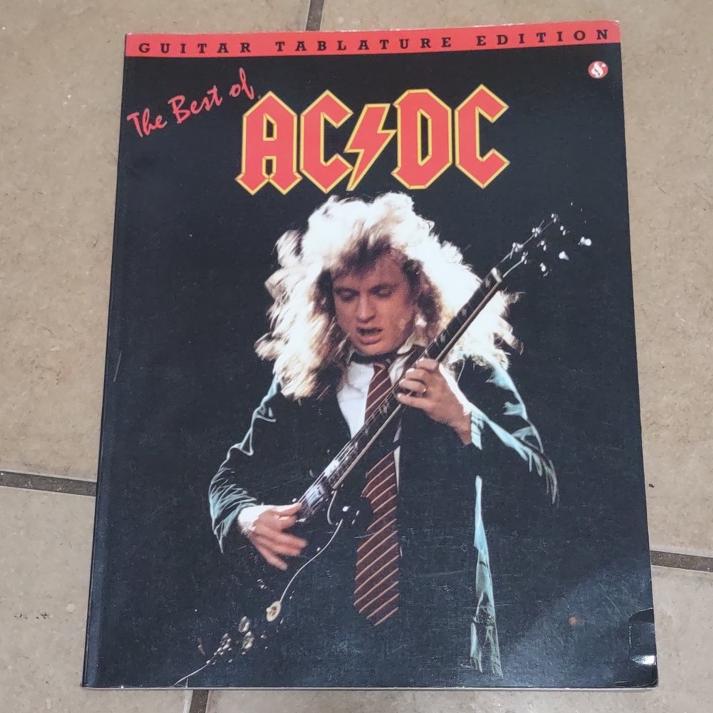 AC/DC Guitar Tabulature Song Book Rock Sheet Music by Amsco Publications