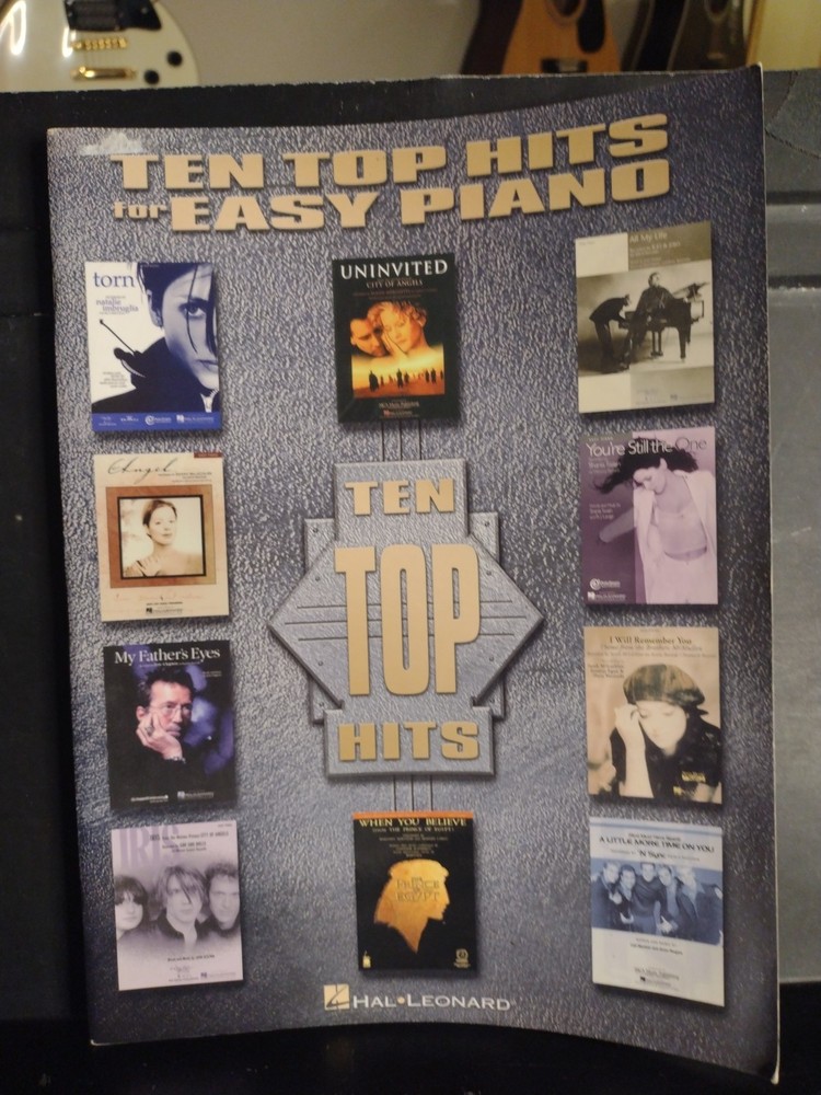 1990&rsquo;s Easy Piano Songbook Ten Top Hits Sheet Music Hal Leonard Very Good