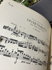 Divertimento For Viola & Piano By Ingolf Dahl, SPAM 1950 Parts and Score