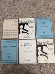 Lot Of 6 Piano And Violin Sheet Music Vintage