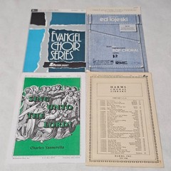 Chorale Sheet Music Lot of 44 Many Religious Some Show Tunes and more