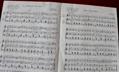 ALL THROUGH THE NIGHT & EARLY ONE MORNING EASY ACCORDION SOLO SHEET MUSIC (1967)