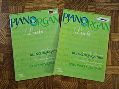 2 PIANO & ORGAN DUETS songbooks: Special Gaither songs arr. by J Innes & B Fasig