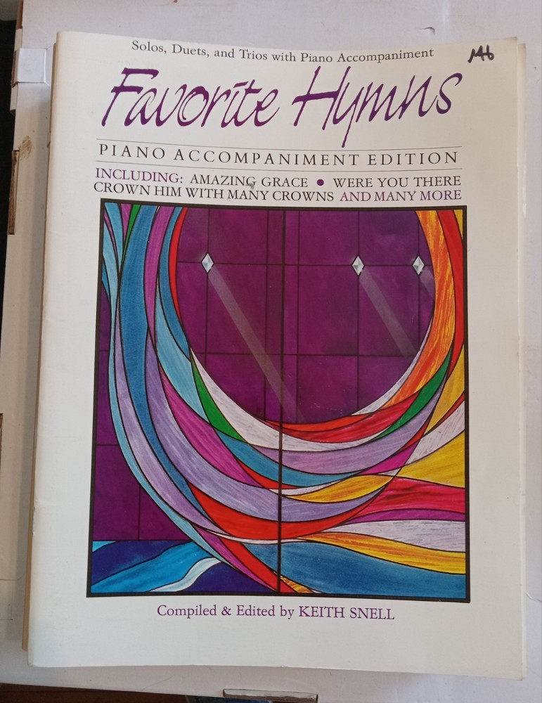 Warner Bros. Favorite Hymns Piano Accompaniment Book Piano Solos Duets Trios